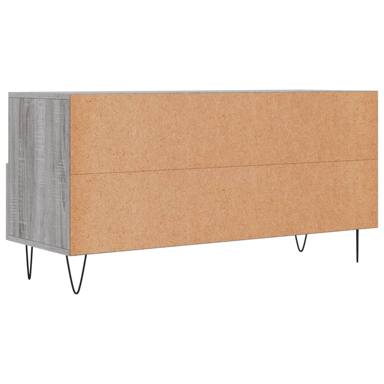 Tv-meubel 102x36x50 cm bewerkt hout grijs sonoma eikenkleurig MeubelReus