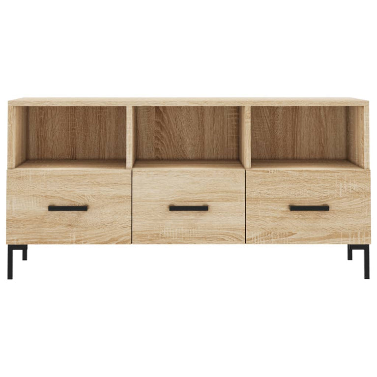 Tv-meubel 102x36x50 cm bewerkt hout sonoma eikenkleurig MeubelReus