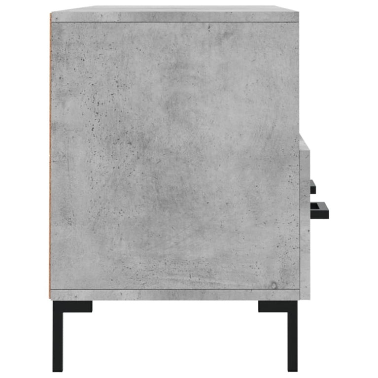 Tv-meubel 102x36x50 cm bewerkt hout betongrijs MeubelReus