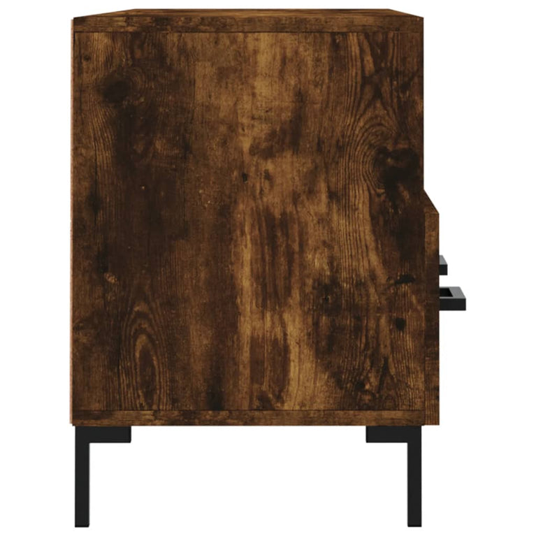 Tv-meubel 102x36x50 cm bewerkt hout gerookt eikenkleurig MeubelReus