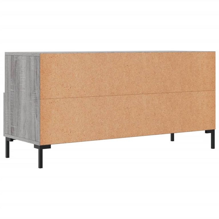 Tv-meubel 102x36x50 cm bewerkt hout grijs sonoma eikenkleurig MeubelReus