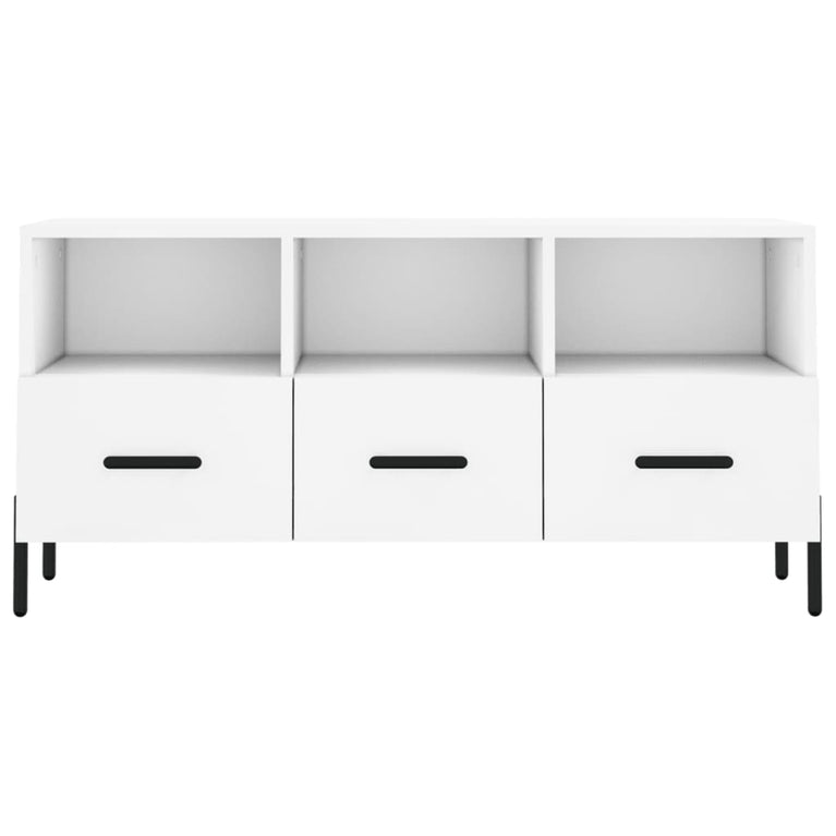 Tv-meubel 102x36x50 cm bewerkt hout wit MeubelReus