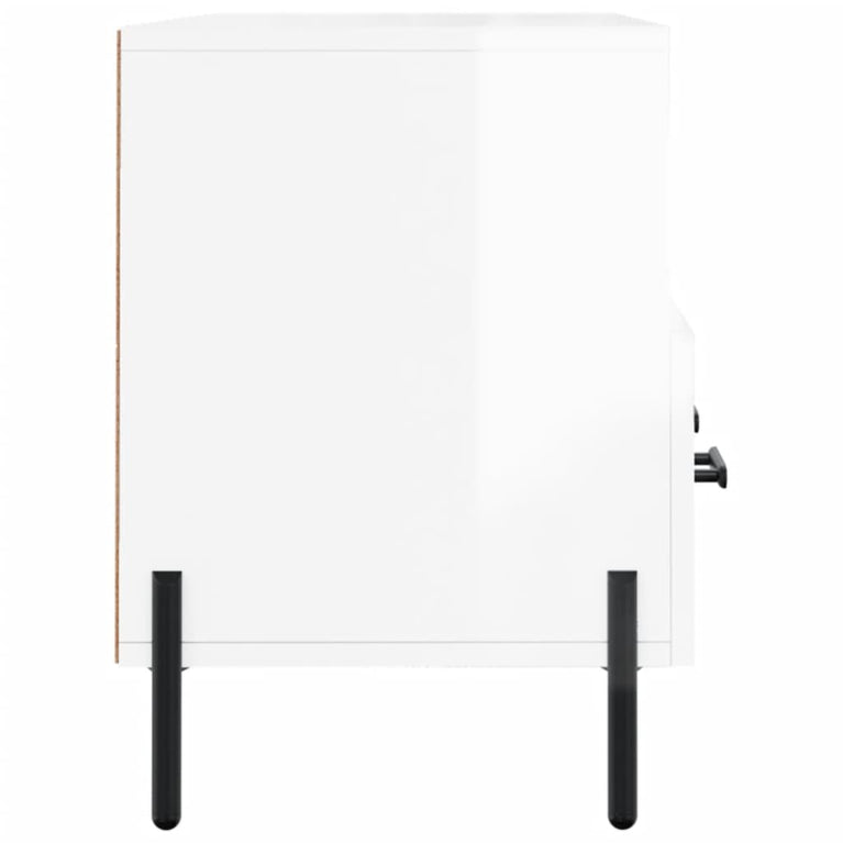 Tv-meubel 102x36x50 cm bewerkt hout hoogglans wit MeubelReus