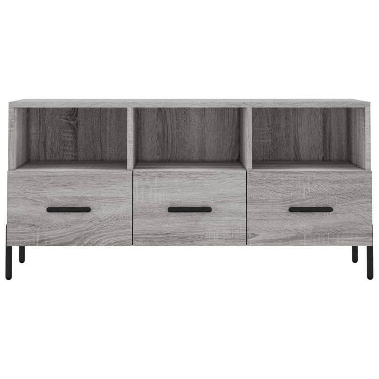 Tv-meubel 102x36x50 cm bewerkt hout grijs sonoma eikenkleurig MeubelReus