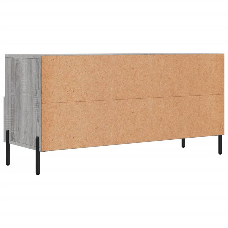 Tv-meubel 102x36x50 cm bewerkt hout grijs sonoma eikenkleurig MeubelReus