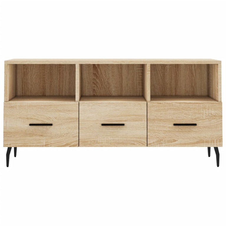 Tv-meubel 102x36x50 cm bewerkt hout sonoma eikenkleurig MeubelReus