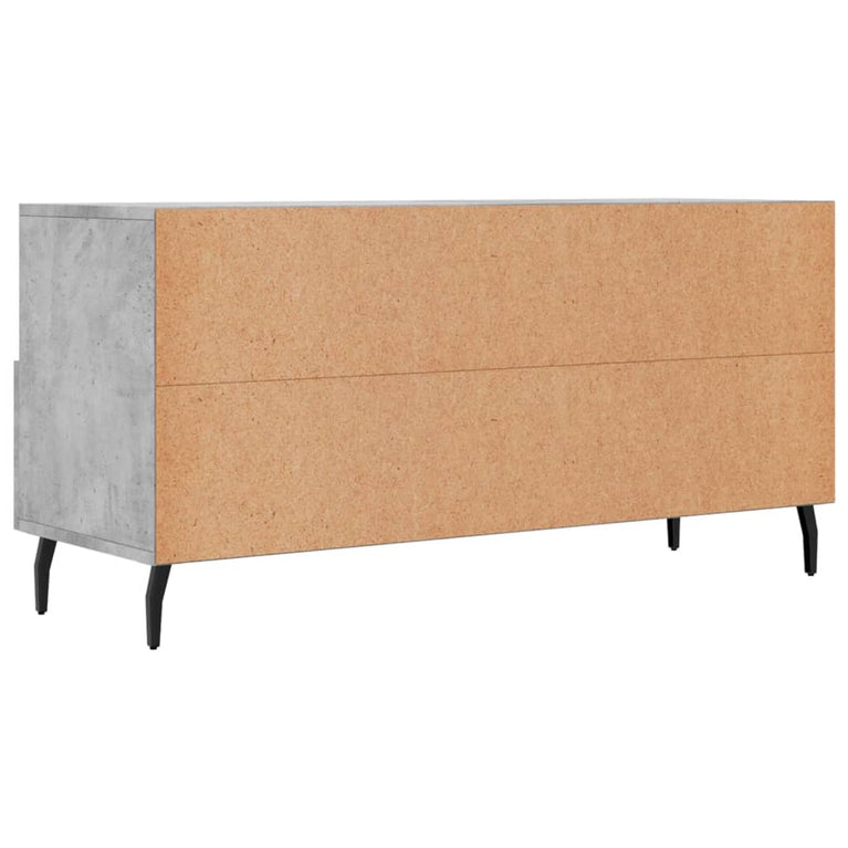 Tv-meubel 102x36x50 cm bewerkt hout betongrijs MeubelReus