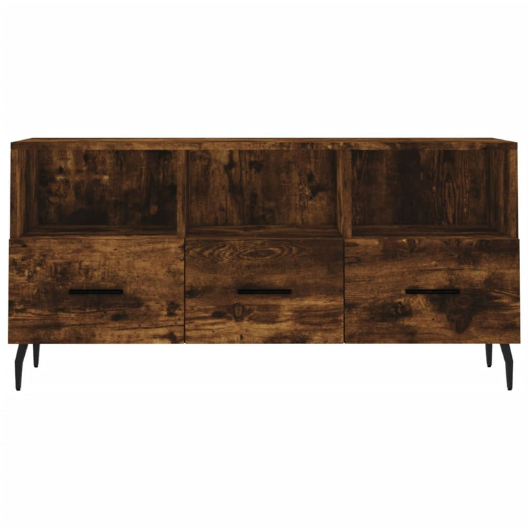Tv-meubel 102x36x50 cm bewerkt hout gerookt eikenkleurig MeubelReus