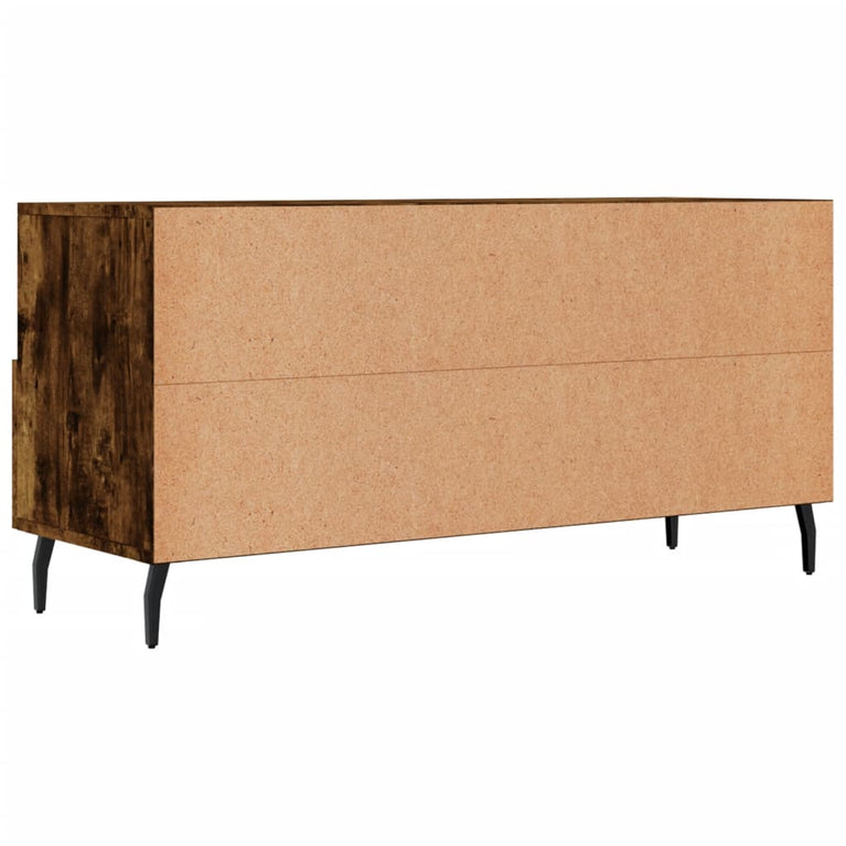 Tv-meubel 102x36x50 cm bewerkt hout gerookt eikenkleurig MeubelReus