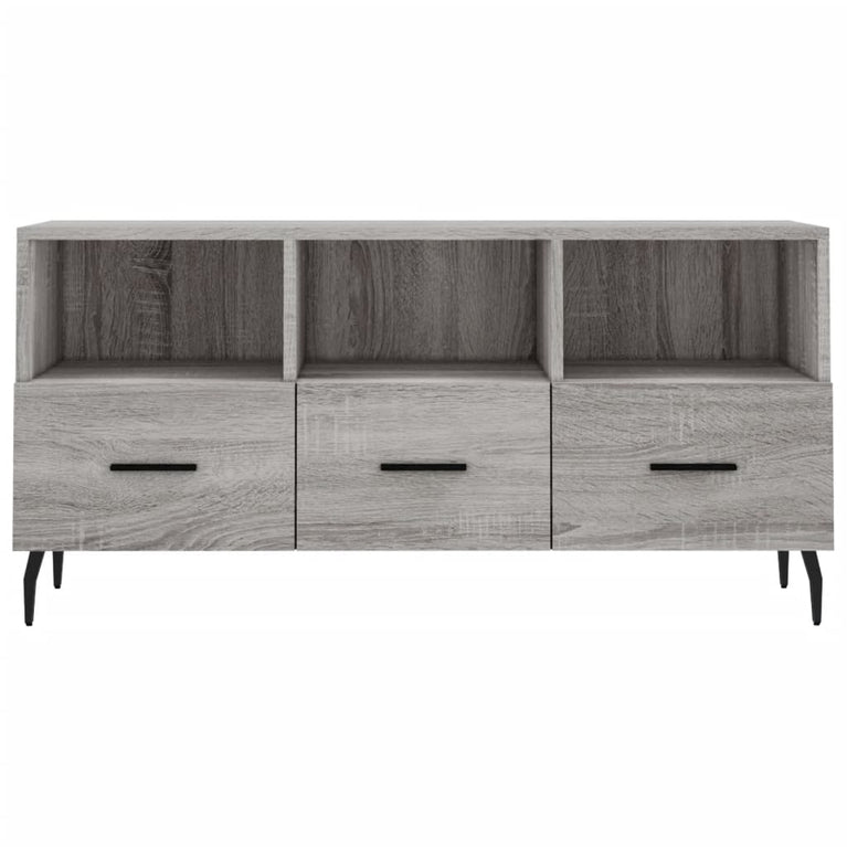 Tv-meubel 102x36x50 cm bewerkt hout grijs sonoma eikenkleurig MeubelReus