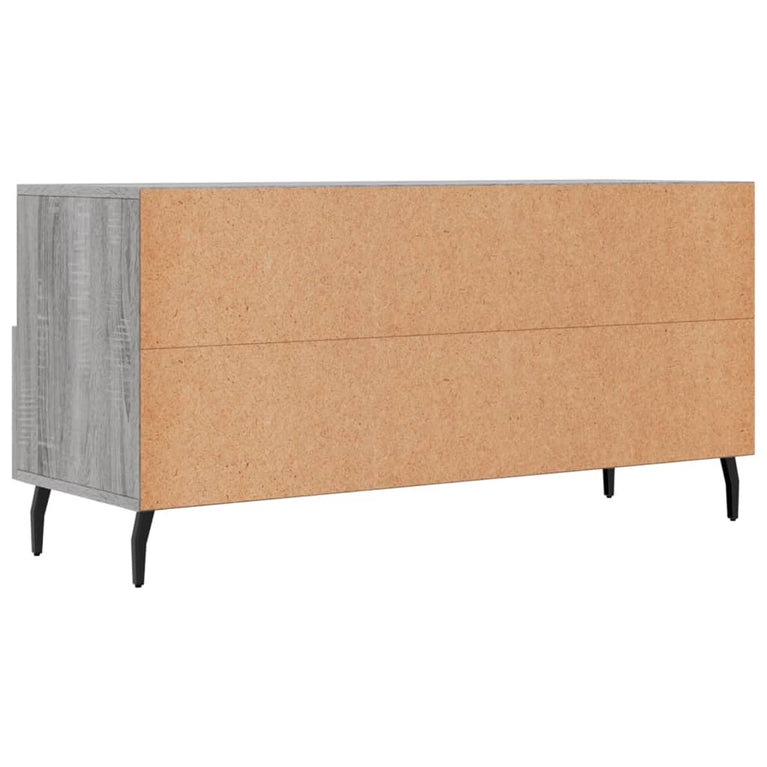 Tv-meubel 102x36x50 cm bewerkt hout grijs sonoma eikenkleurig MeubelReus