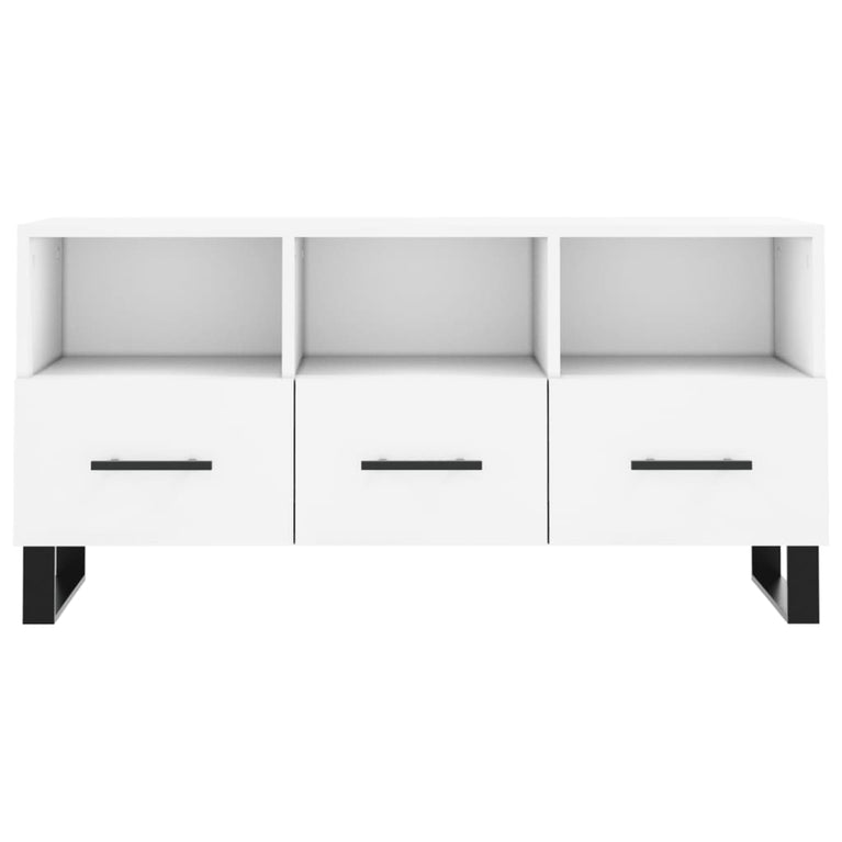 Tv-meubel 102x36x50 cm bewerkt hout wit MeubelReus