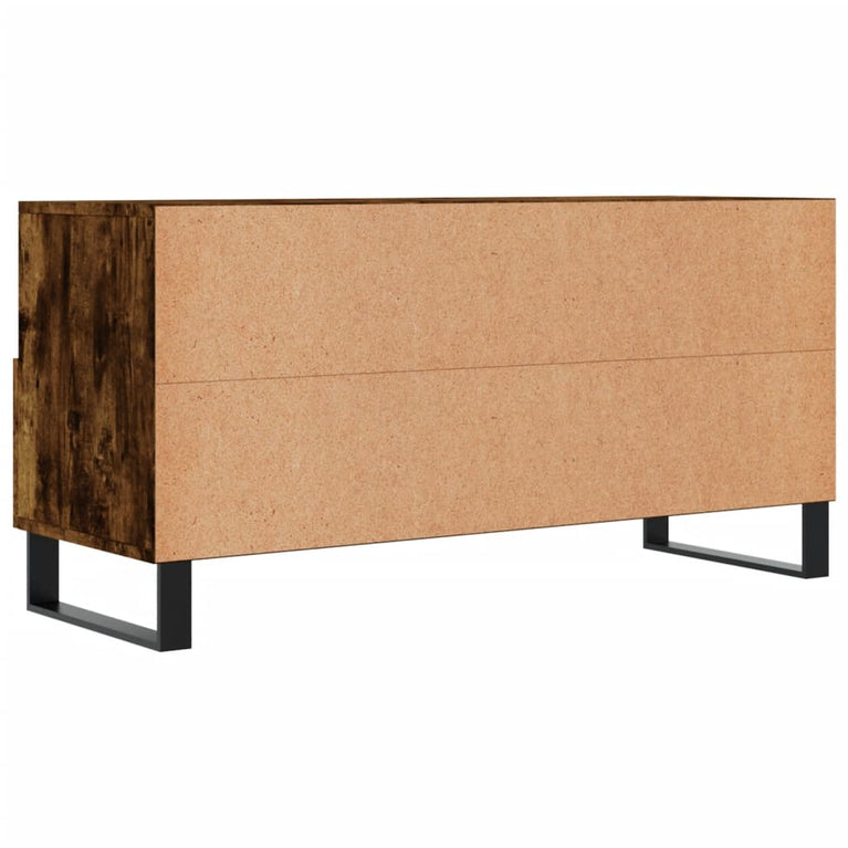 Tv-meubel 102x36x50 cm bewerkt hout gerookt eikenkleurig MeubelReus