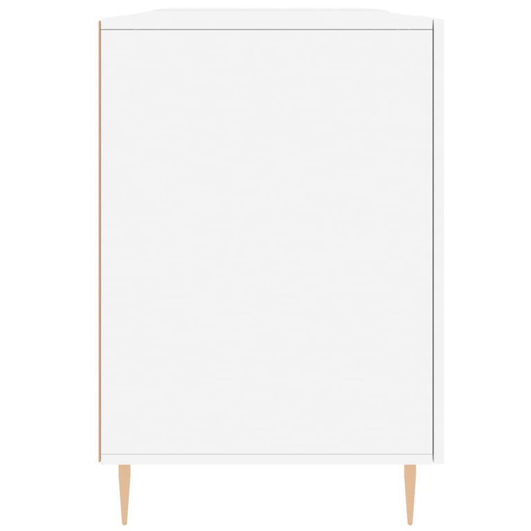 Bureau 140x50x75 cm bewerkt hout wit MeubelReus