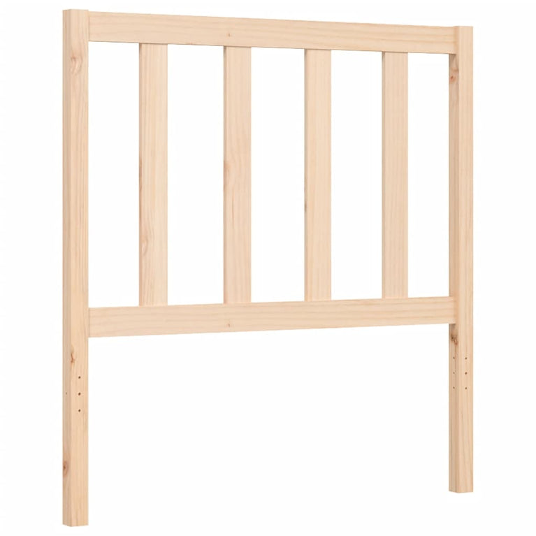 Bedframe met hoofdbord massief hout 90x200 cm MeubelReus