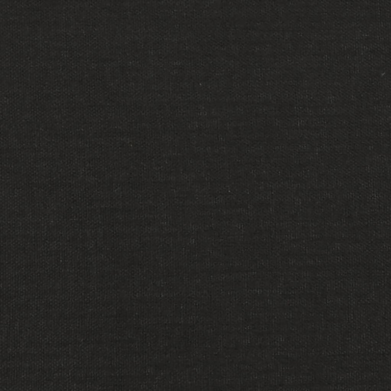 Tweezitsbank met sierkussens 140 cm stof zwart