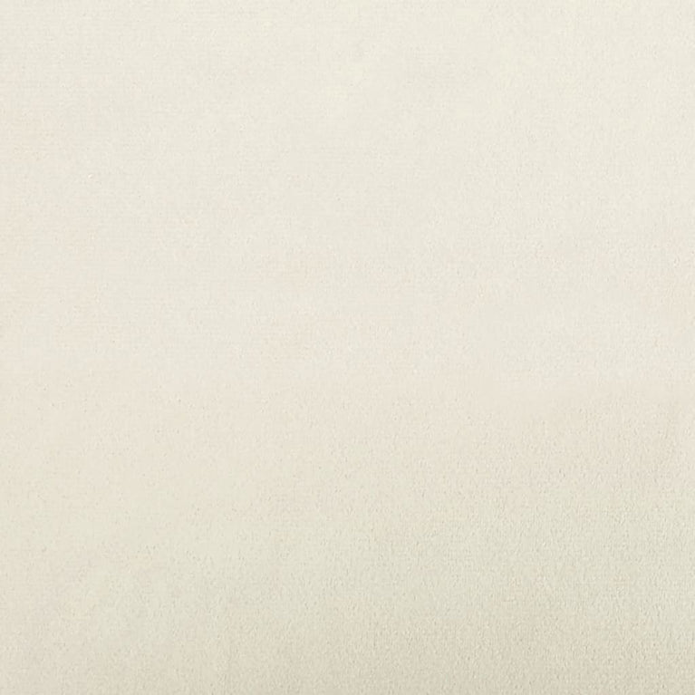 2-delige Loungeset met kussens fluweel crèmekleurig