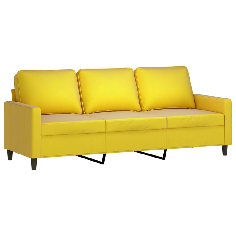 2-delige Loungeset met kussens fluweel geel
