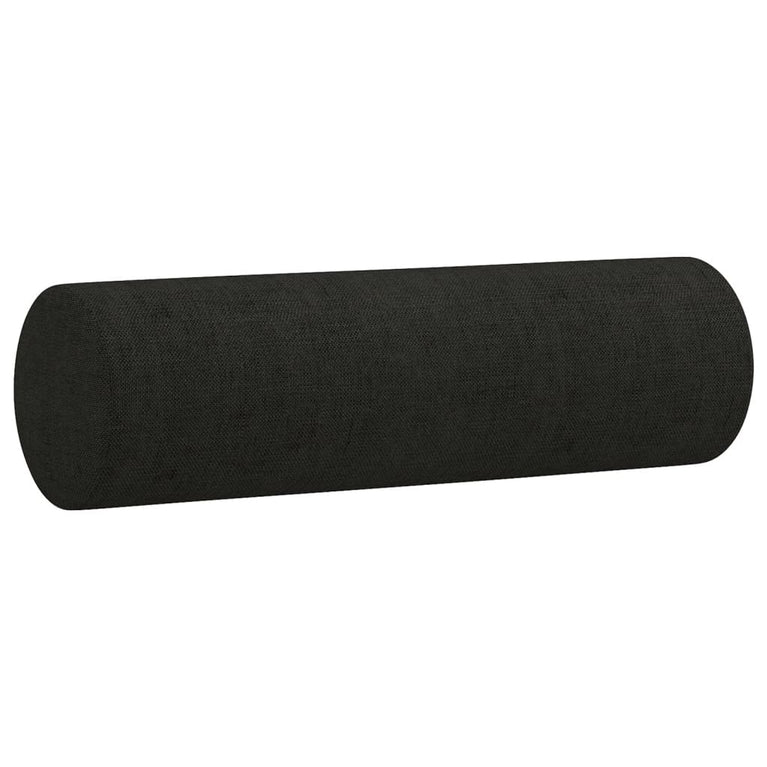 3-delige Loungeset met kussens stof zwart