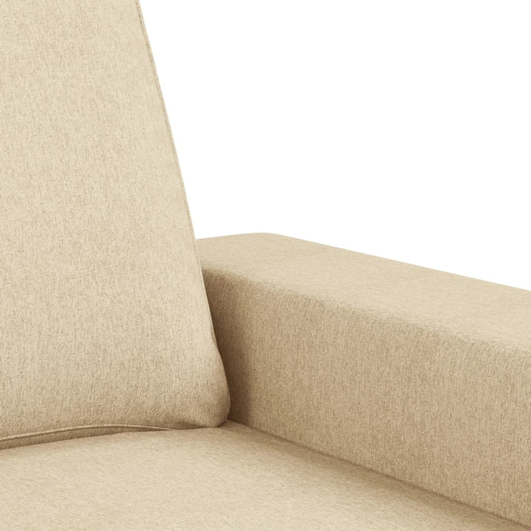 2-delige Loungeset stof crèmekleurig