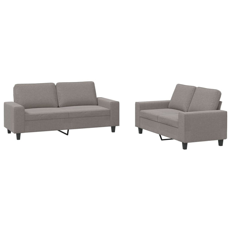 2-delige Loungeset stof taupe