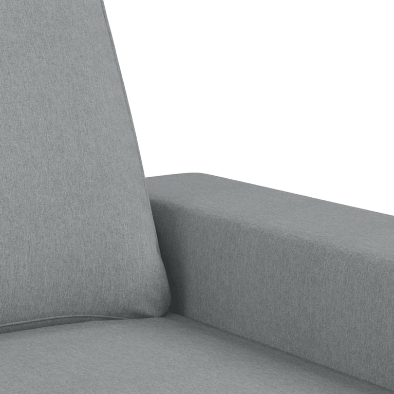 2-delige Loungeset stof lichtgrijs