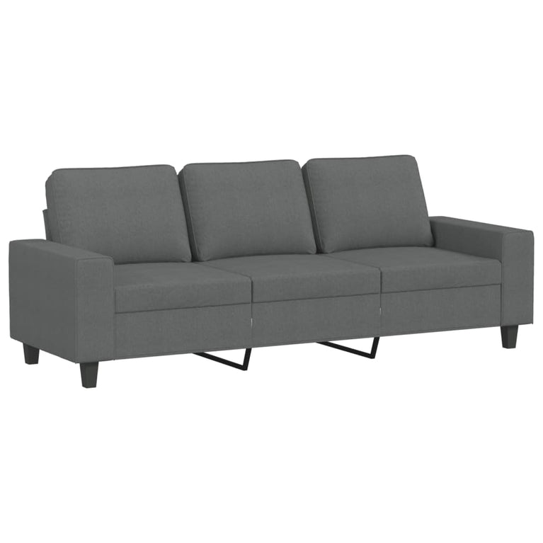 2-delige Loungeset stof donkergrijs