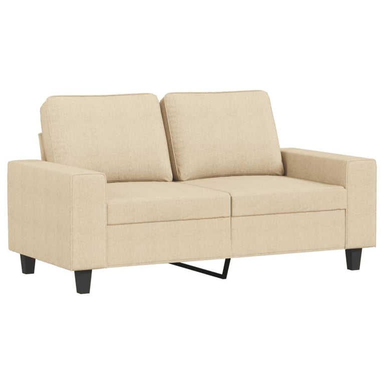 2-delige Loungeset stof crèmekleurig