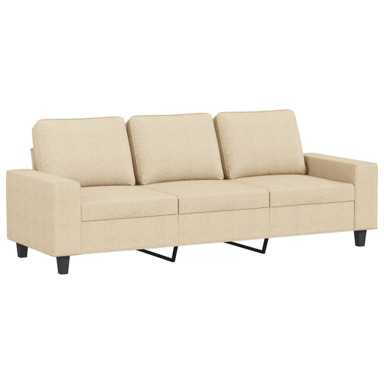 2-delige Loungeset stof crèmekleurig