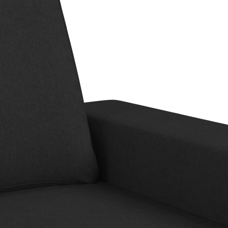 2-delige Loungeset stof zwart