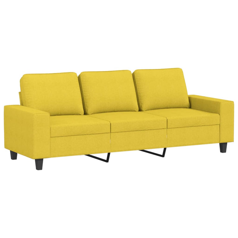 2-delige Loungeset stof lichtgeel