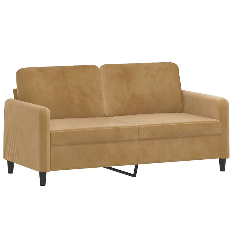 2-delige Loungeset fluweel bruin