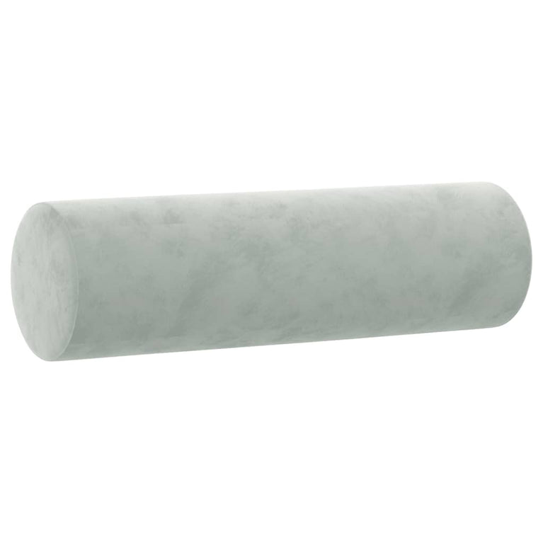 2-delige Loungeset met kussens fluweel lichtgrijs