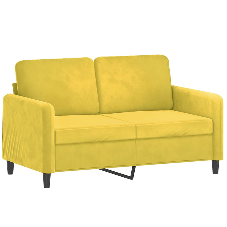 2-delige Loungeset fluweel geel