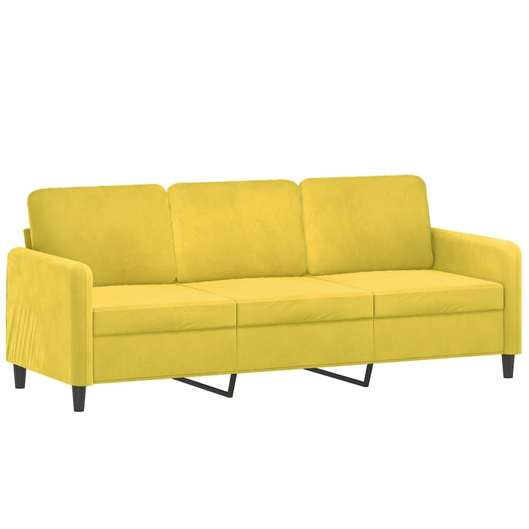 2-delige Loungeset fluweel geel