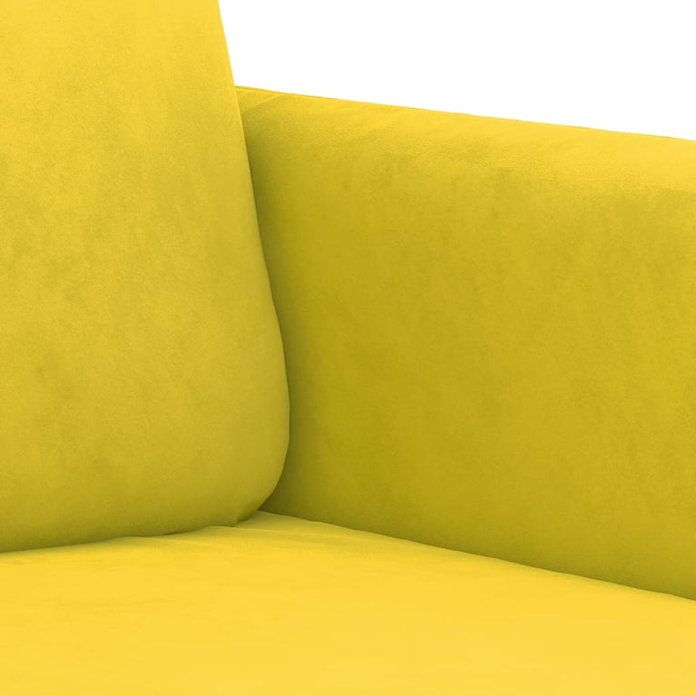 2-delige Loungeset fluweel geel