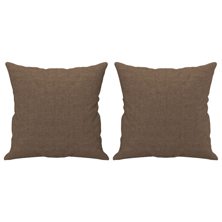 3-delige Loungeset met kussens stof bruin