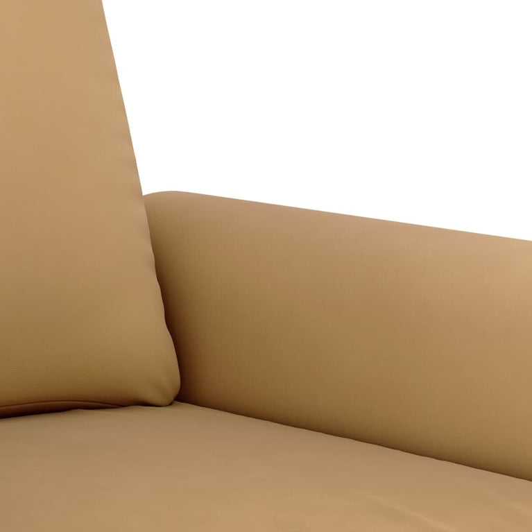 3-delige Loungeset met kussens fluweel bruin