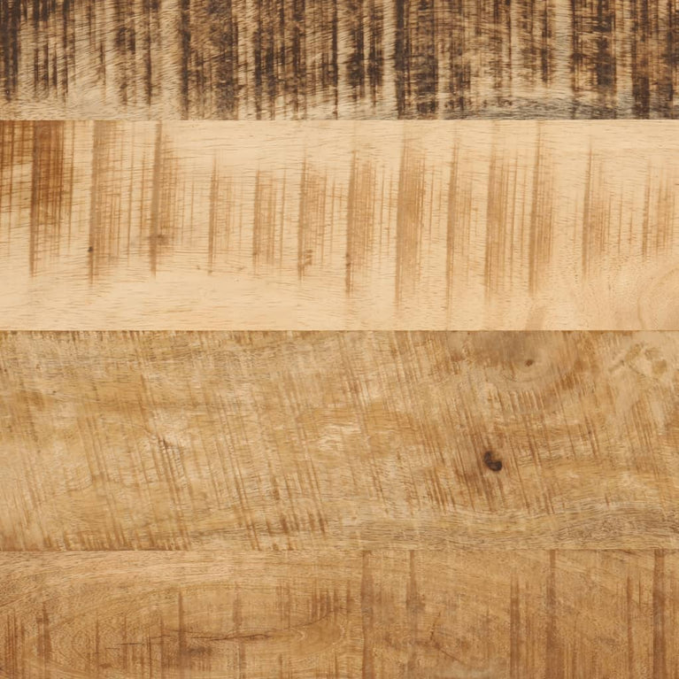 3-delige Salontafelset massief mangohout en ijzer