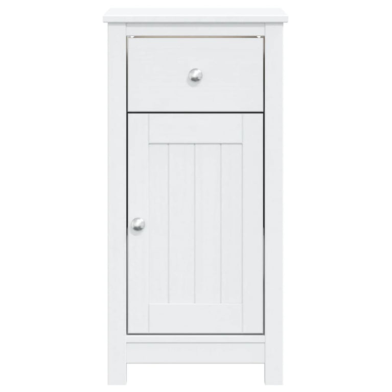 Badkamerkast BERG 40x34x80 cm massief grenenhout wit MeubelReus