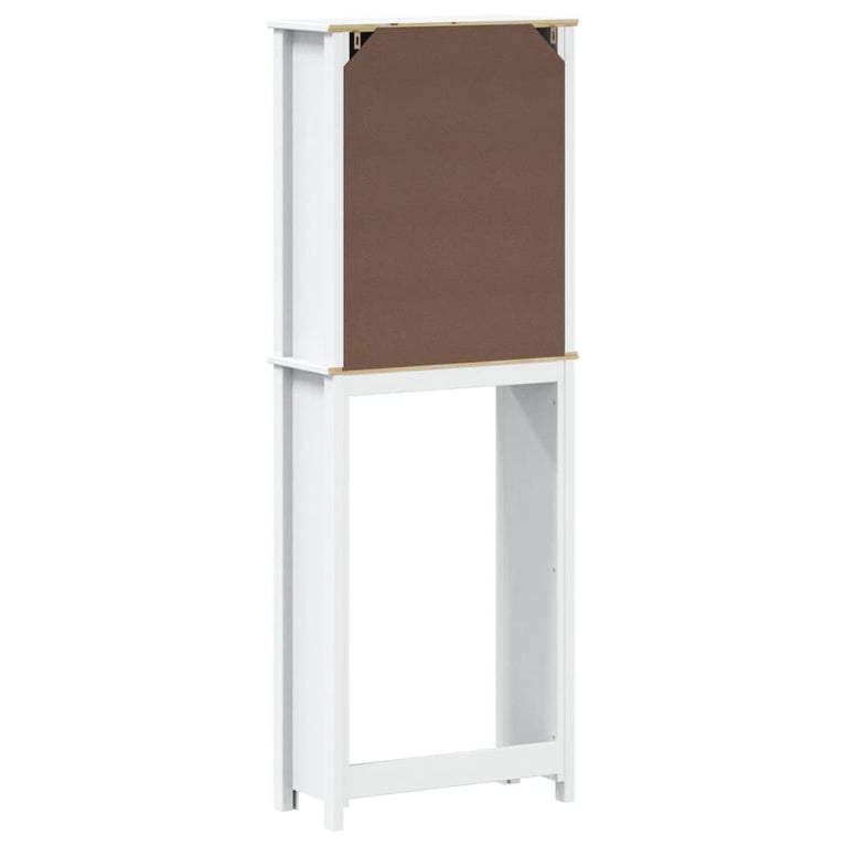 Toiletmeubel BERG 60x27x164,5 cm massief hout wit MeubelReus