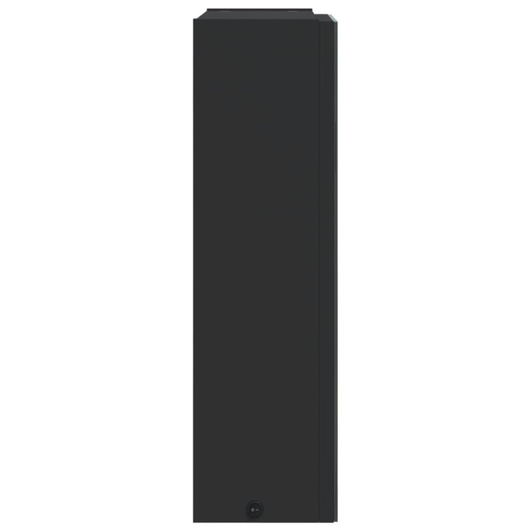Badkamerkast met spiegel en LED 45x13x52 cm zwart MeubelReus