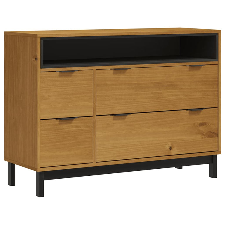 Ladekast FLAM 110x40x80 cm massief grenenhout MeubelReus