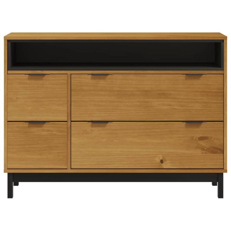 Ladekast FLAM 110x40x80 cm massief grenenhout MeubelReus