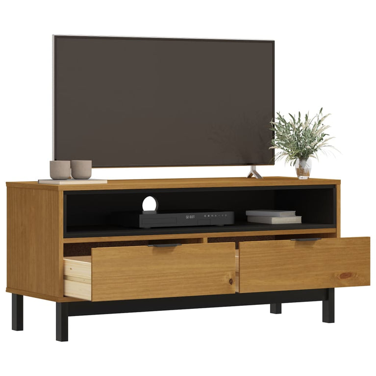 TV-meubel FLAM 110x40x50 cm massief grenenhout MeubelReus