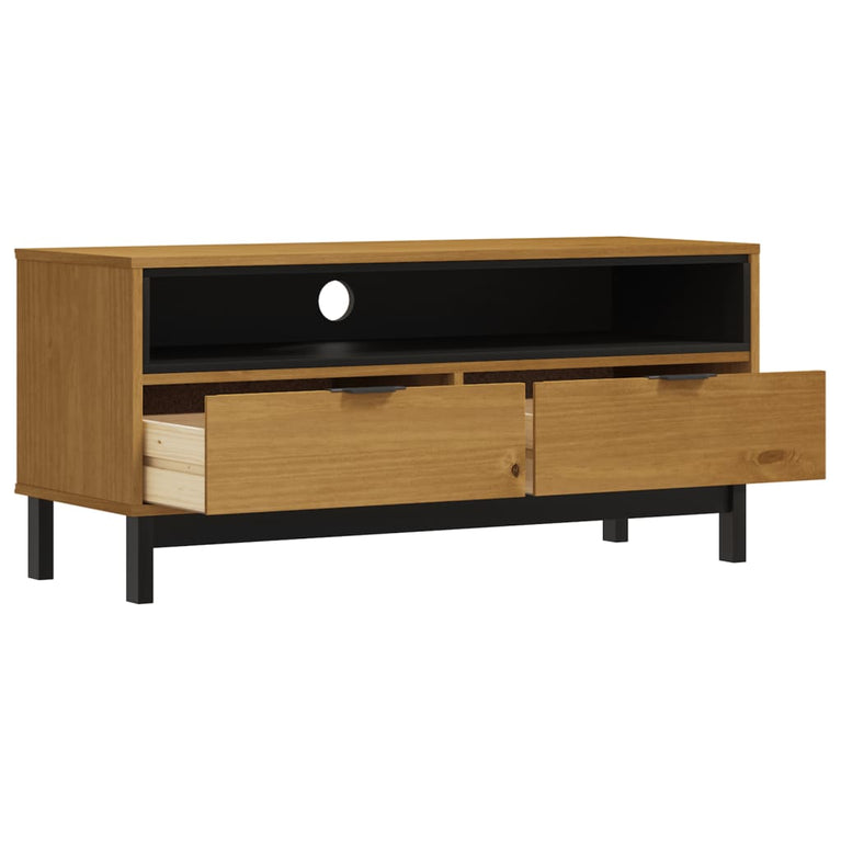 TV-meubel FLAM 110x40x50 cm massief grenenhout MeubelReus