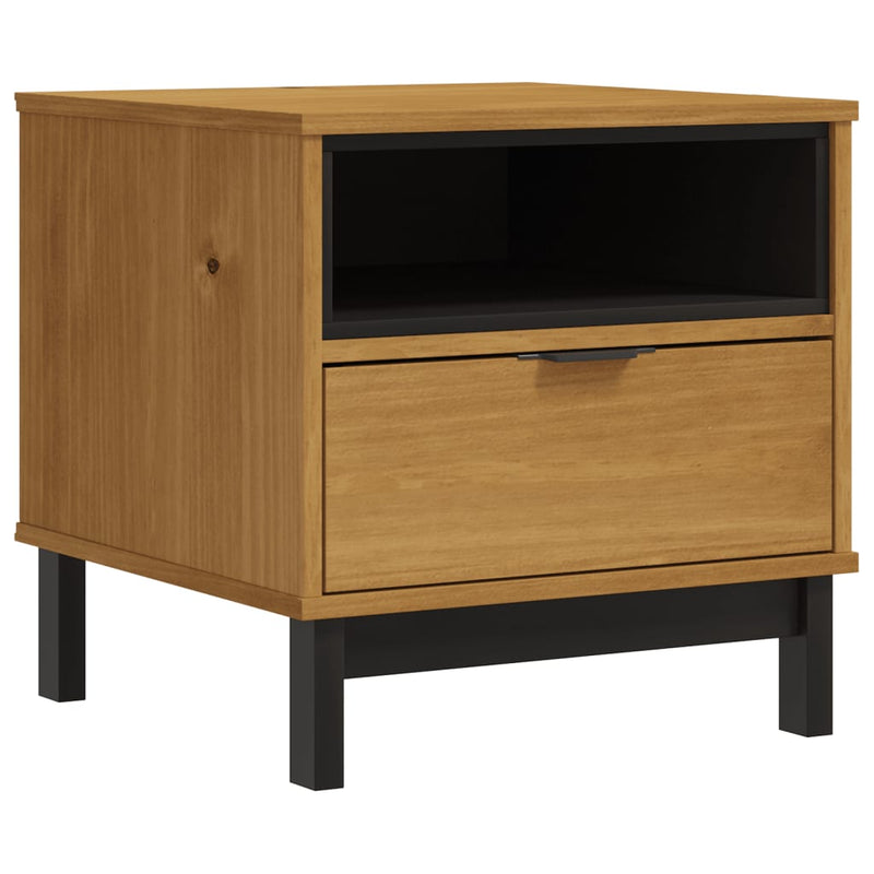 Bijzettafel FLAM 50x50x50 cm massief grenenhout MeubelReus