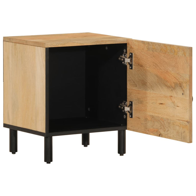 Nachtkastje 40x33x46 cm massief mangohout