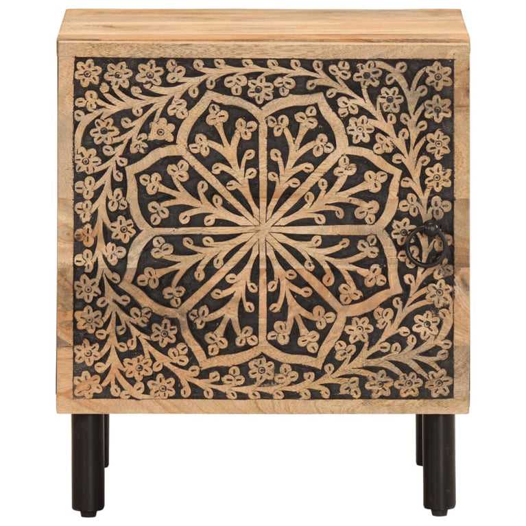 Nachtkastje 40x33x46 cm massief mangohout