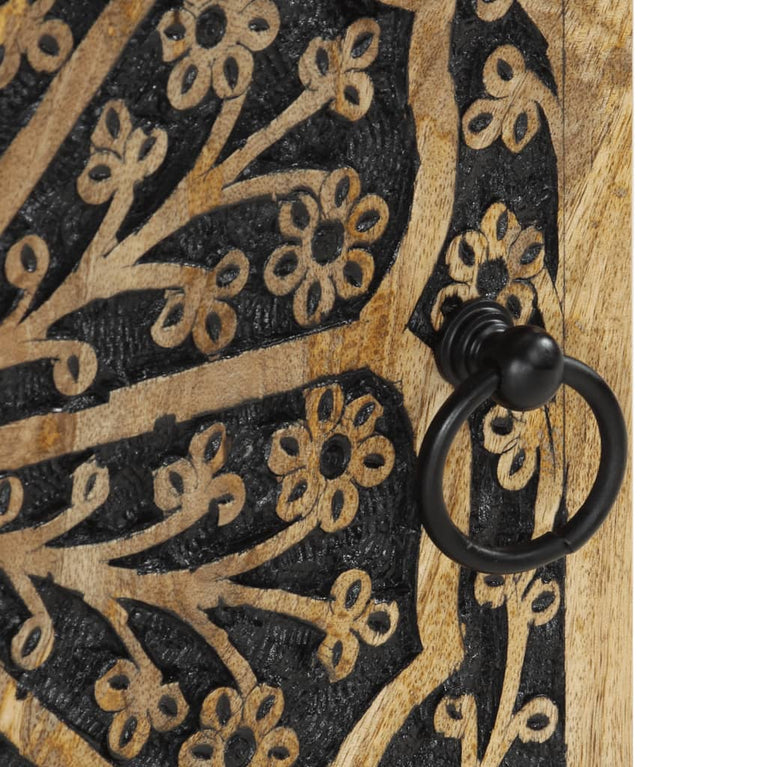 Badkamerwandkast 38x33x48 cm massief mangohout